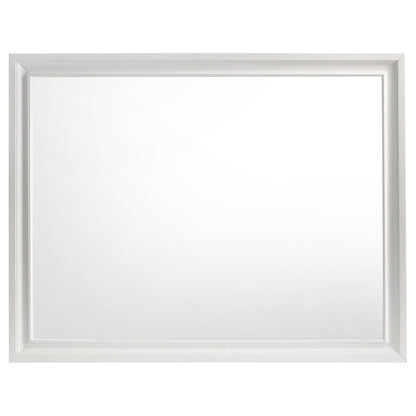 Corbin glittering bedroom set silver framed mirror panel by HouseOfZazla 4 piece on Tampa Home & Garden Store