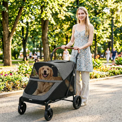 Dog stroller for large dogs, Furr Baby Gifts, mesh, all-terrain suspension, 8-position handle on Tampa Home & Garden Store