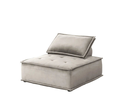 Anna Armless Lounge Chair With Soft Upholstery