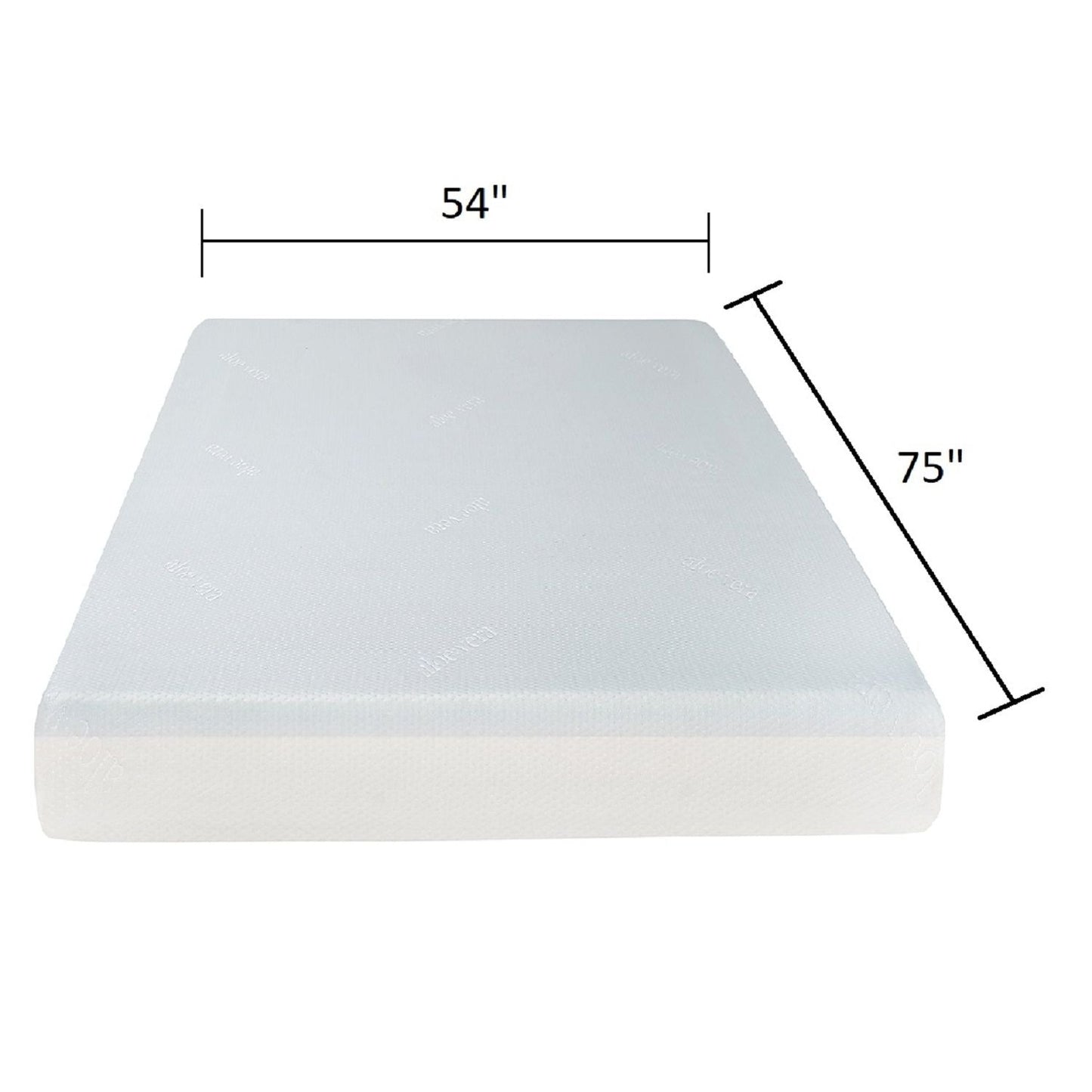 6 In Firm Gel Memory Foam Mattress In Pure White
