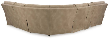 Next-Gen Durapella reclining sectional beige upholstery by Unique Piece Furniture on Tampa Home & Garden Store