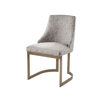 Modern accent dining chair, gray upholstered seat and back with wooden legs by HouseOfZazla on Tampa Home & Garden Store