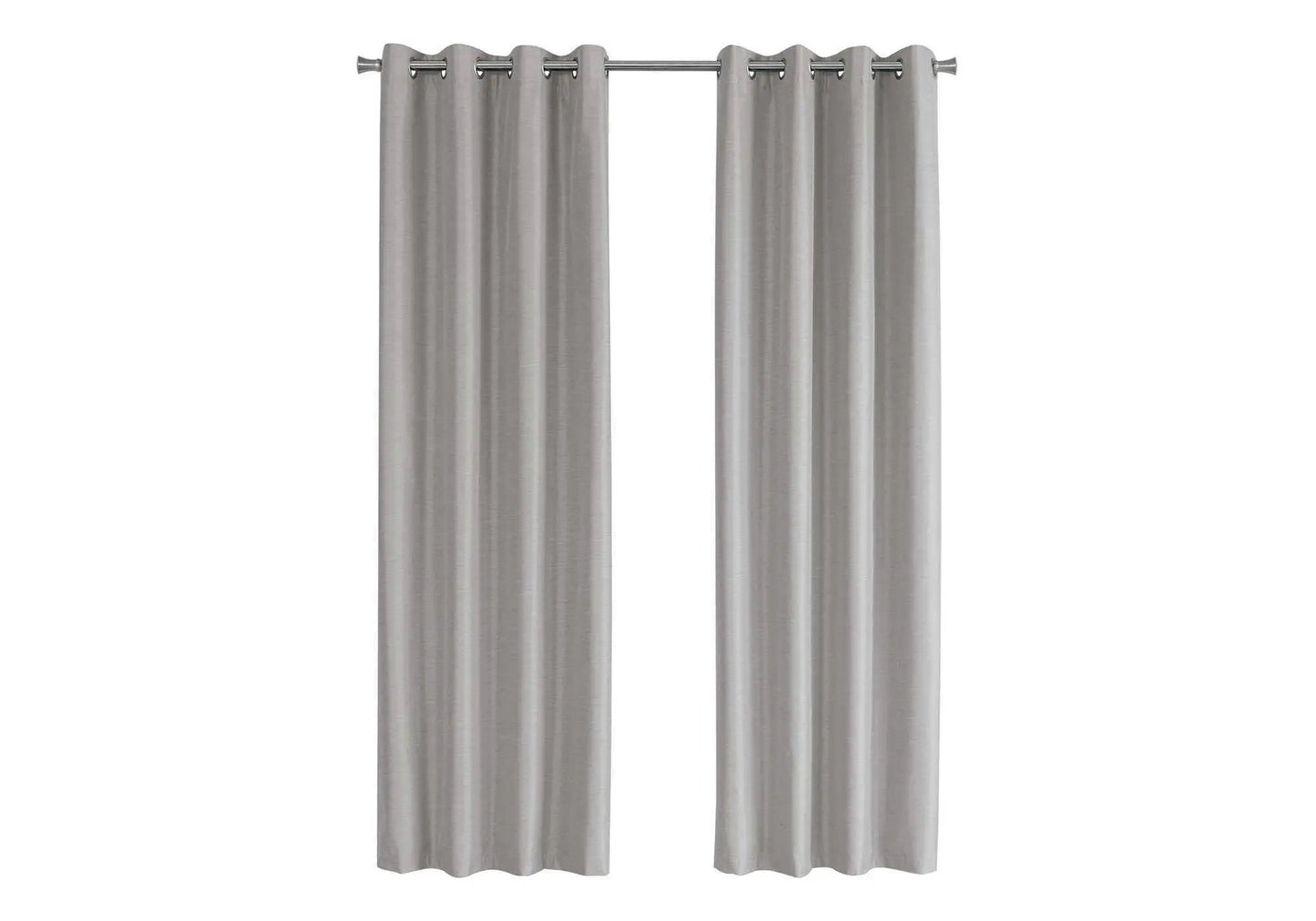 2-piece curtain set, gray room-darkening grommet panels, by Unique Piece Furniture on Tampa Home & Garden Store