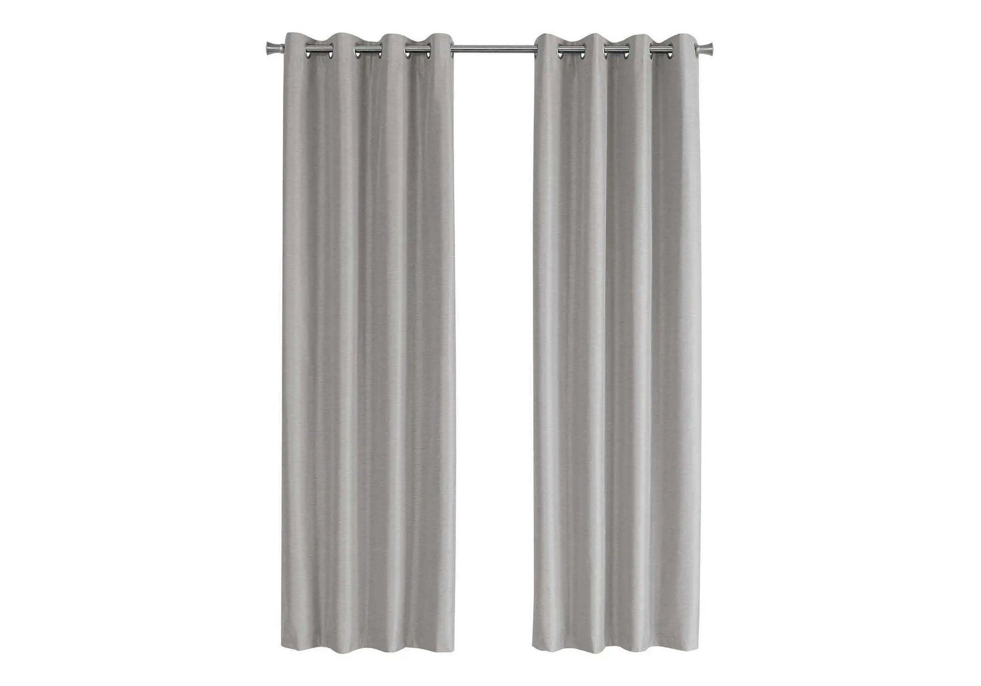2-piece curtain set, gray room-darkening grommet panels, by Unique Piece Furniture on Tampa Home & Garden Store
