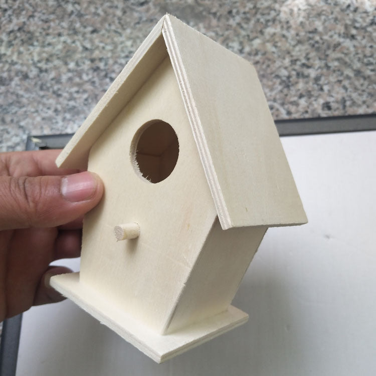 Creative Wooden Bird Nest Ornaments wood birdhouse with round entrance Sell My Stuff on Tampa Home & Garden Store