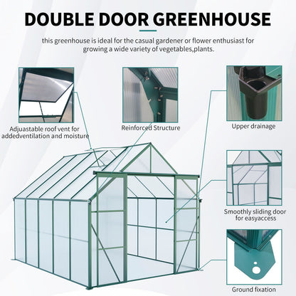 Heavy Duty Double Door Polycarb House and Pegs