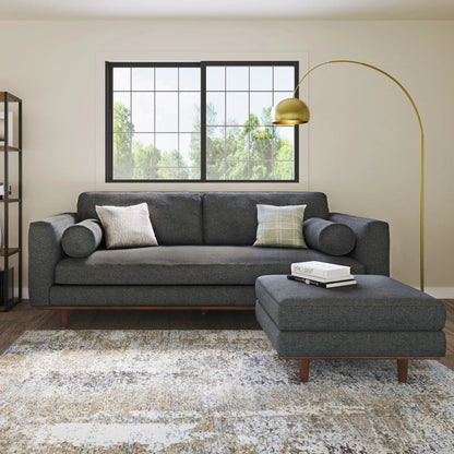Morrison Sofa and Ottoman Set in Leather