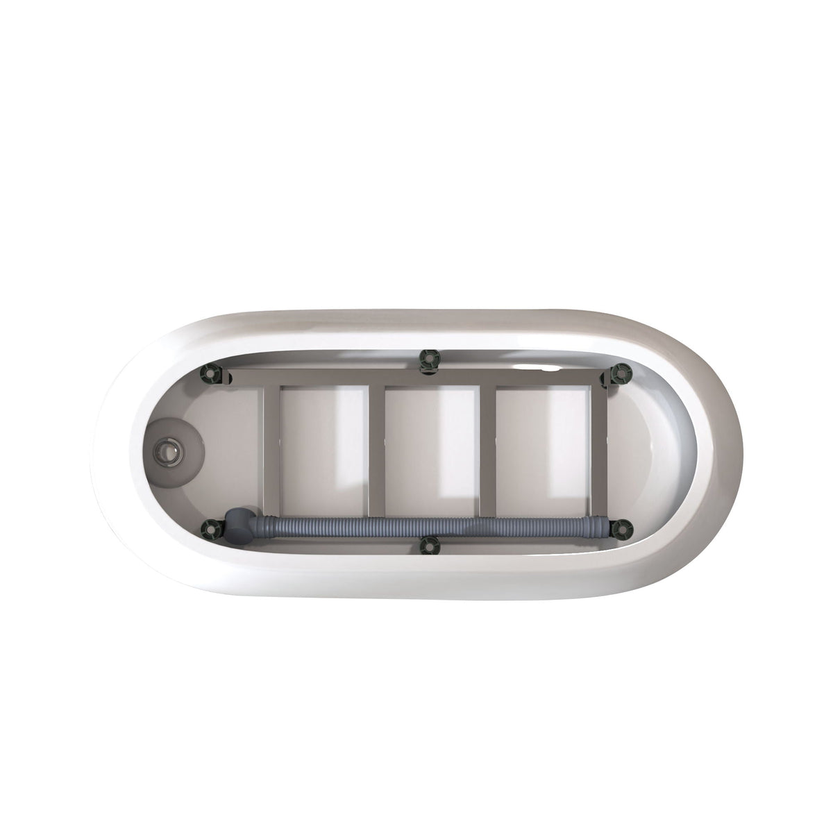 Freestanding white acrylic slipper bathtub by HouseOfZazla, modern design on Tampa Home & Garden Store