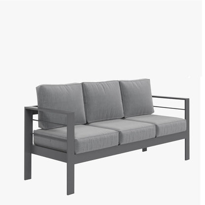 All Weather Patio Sofa and Plush Seat Cushions