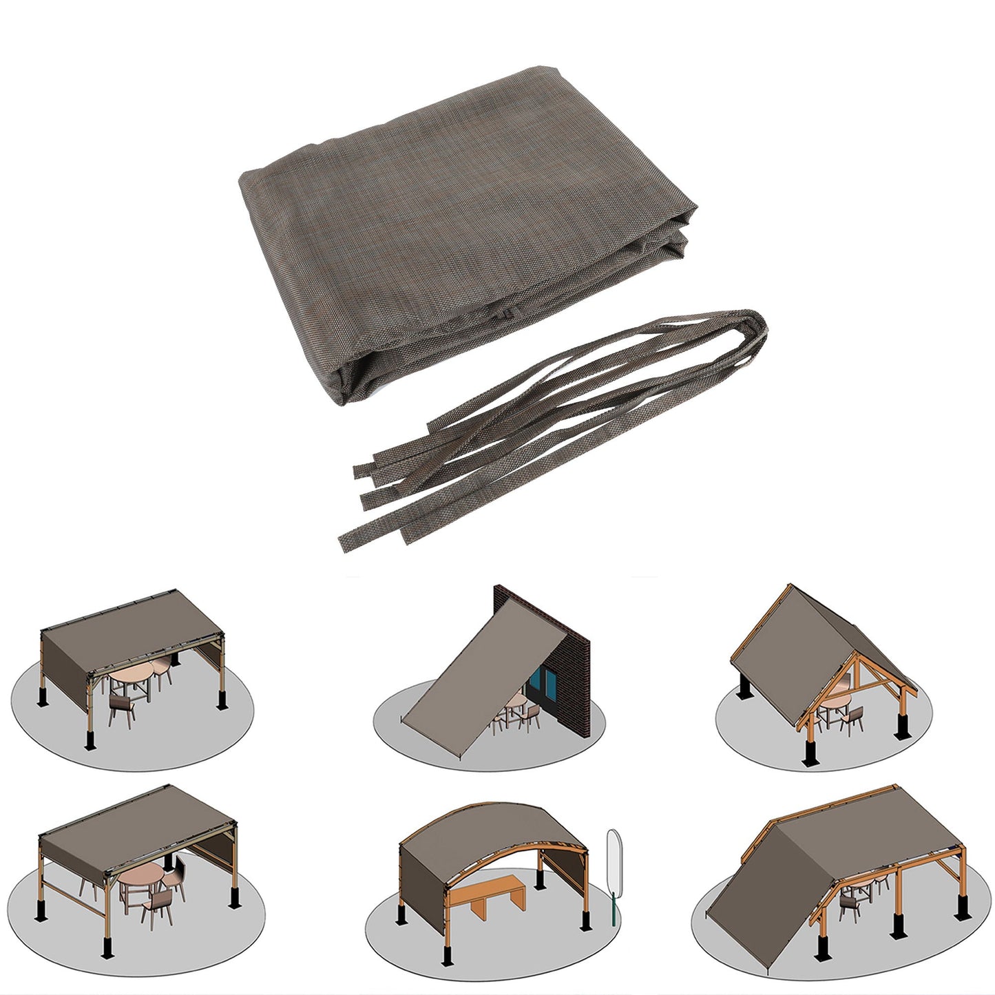 Durable Hdpe Pergola and Patio Sun Shade