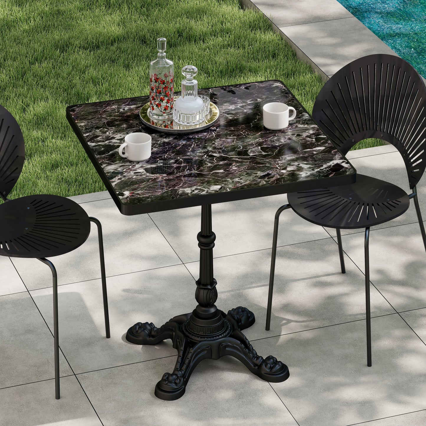 Outdoor Sintered Stone and a Modern Dining Table