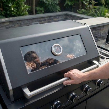 Outdoor Kitchen with 4 Burner Propane Gas Grill