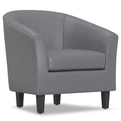 Transitional tub chair gray upholstery with solid dark legs by HouseOfZazla on Tampa Home & Garden Store