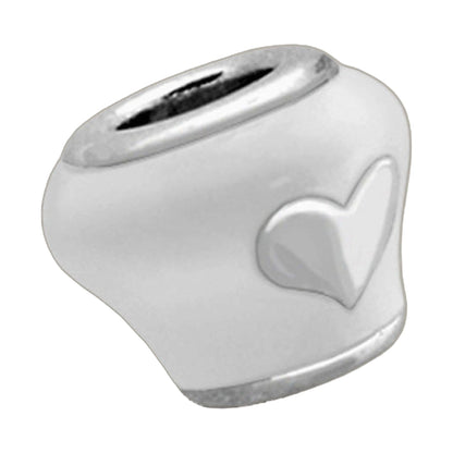 Gabriella Beads Heart charm bead in silver-tone metal by Lauren G Adams on Tampa Home & Garden Store