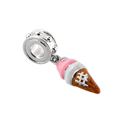 Gabriella Beads Ice Cream charm pendant pink scoop silver cone by Lauren G Adams on Tampa Home & Garden Store