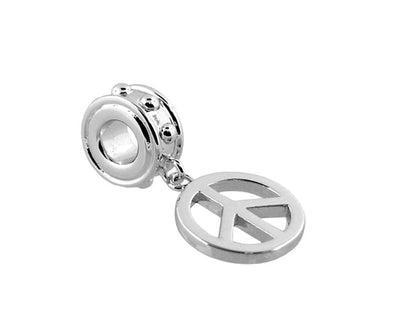 Gabriella Beads Peace Sign charm, silver-tone, by Lauren G Adams on Tampa Home & Garden Store
