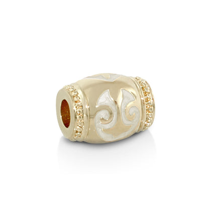 Gabriella Beads Scroll Design charm bead gold-tone Lauren G Adams on Tampa Home & Garden Store