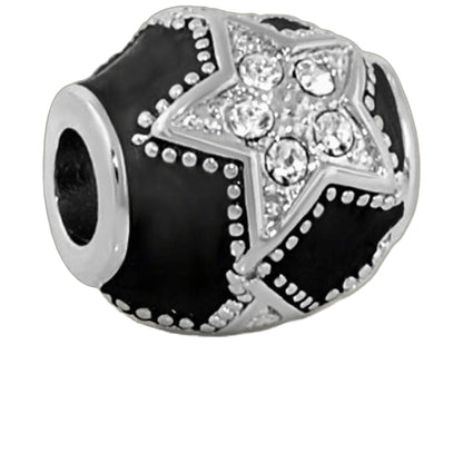 Gabriella Beads Crystal Star charm pendant black background with crystal star by Lauren G Adams on Tampa Home & Garden Store