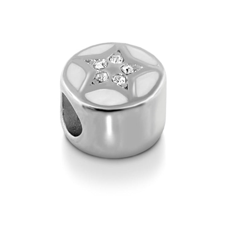 Gabriella Beads Pave Star charm silver-tone metal with pave crystals Lauren G Adams on Tampa Home & Garden Store