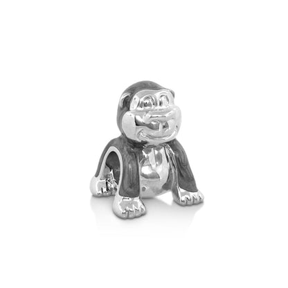 Gabriella Beads Monkey charm, silver-tone bead by Lauren G Adams for Charms & Pendants on Tampa Home & Garden Store