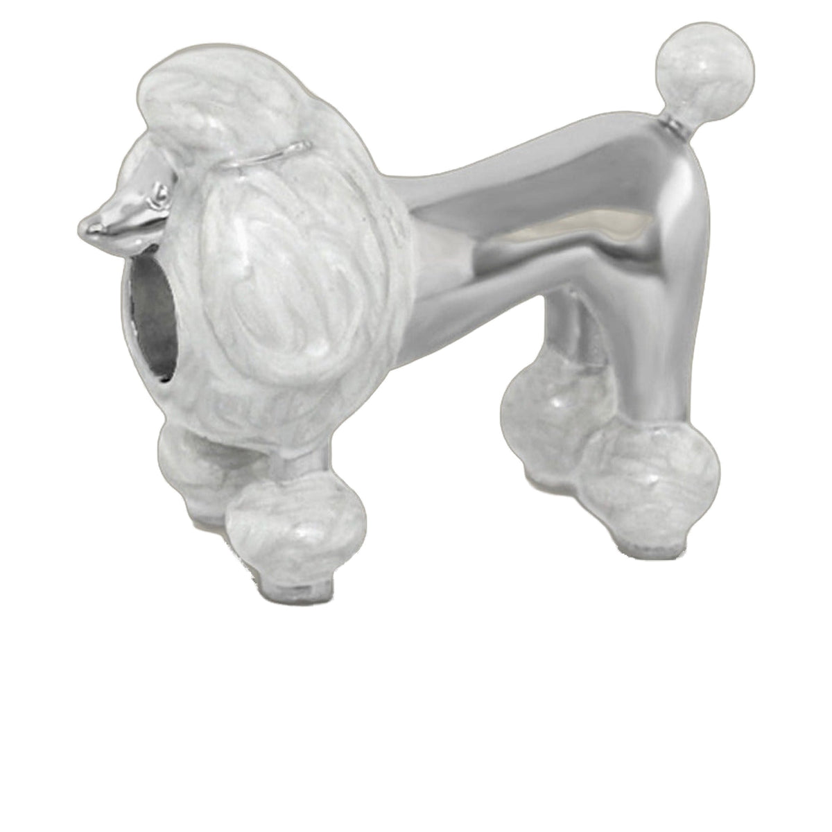 Gabriella Beads Poodle charm from Lauren G Adams, Charms & Pendants silver tone on Tampa Home & Garden Store