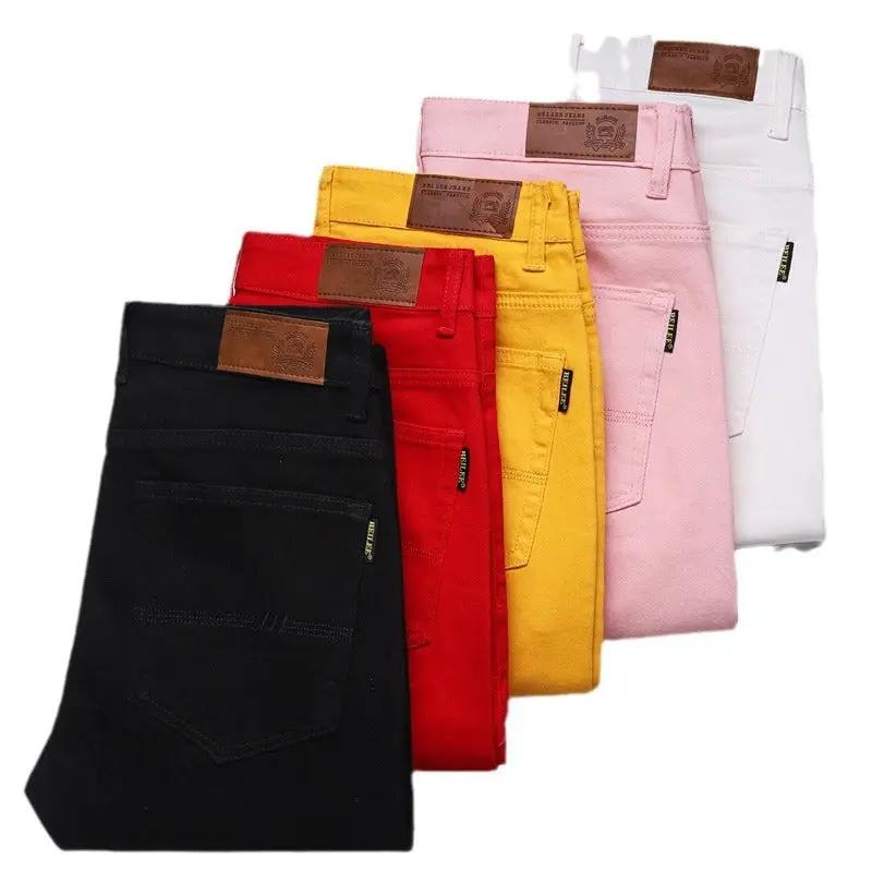 Slim Fit Stretch All-matching Mid Waist Casual Jeans by FLIPSTYLEZLLC in six colors on Tampa Home & Garden Store