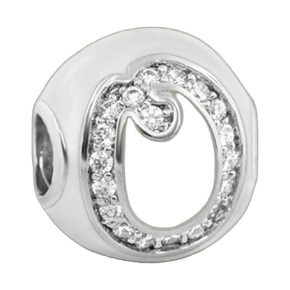 Gabriella Beads O charm pendant by Lauren G Adams with pave crystals on Tampa Home & Garden Store