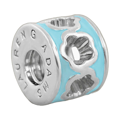 Gabriella Beads Daisies charm blue enamel silver daisies by Lauren G Adams on Tampa Home & Garden Store