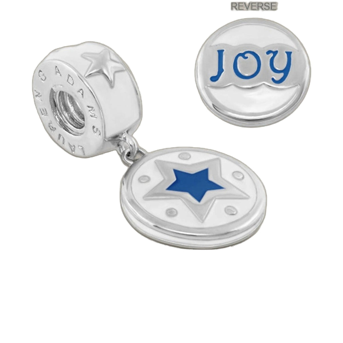 Gabriella Beads Joy for Charms Bracelet charm set with blue JOY charm and star pendant on Tampa Home & Garden Store