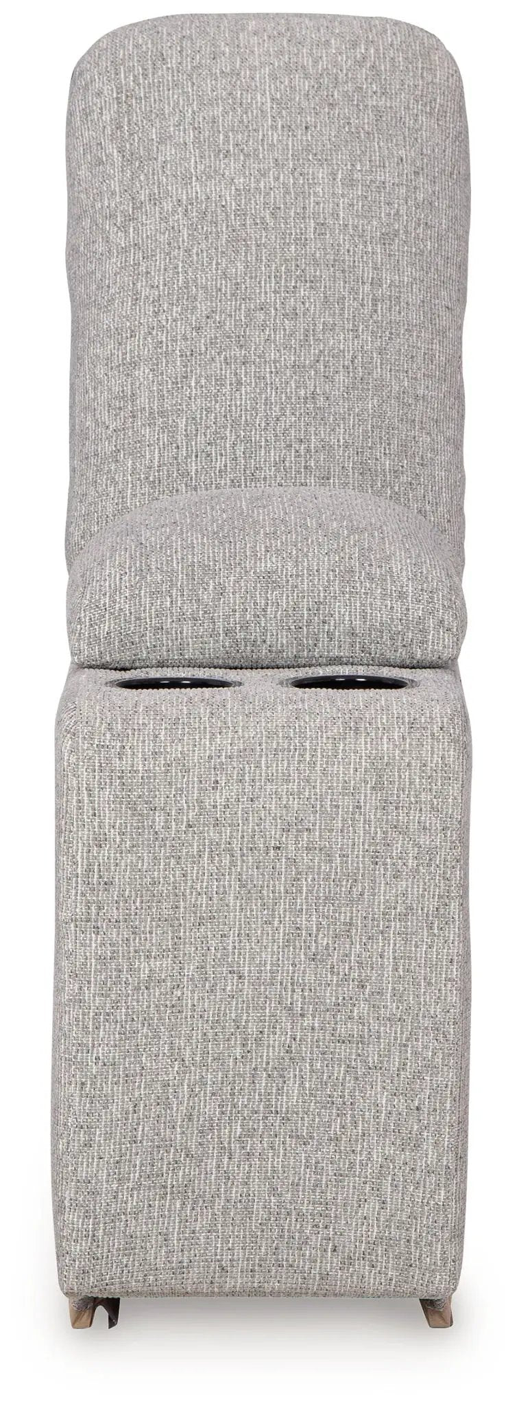 Acklen Place reclining sectional in light gray textured fabric with cup holders by Unique Piece Furniture on Tampa Home & Garden Store