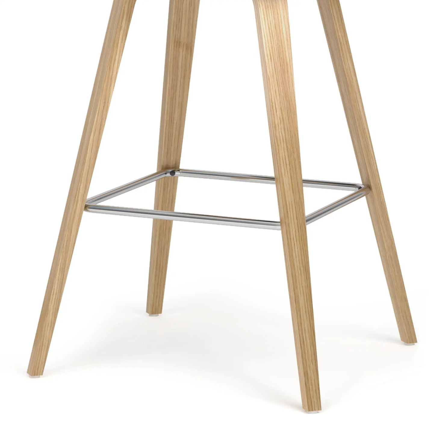 Randolph Bentwood upholstered counter stool pair natural wood legs chrome footrest on Tampa Home & Garden Store