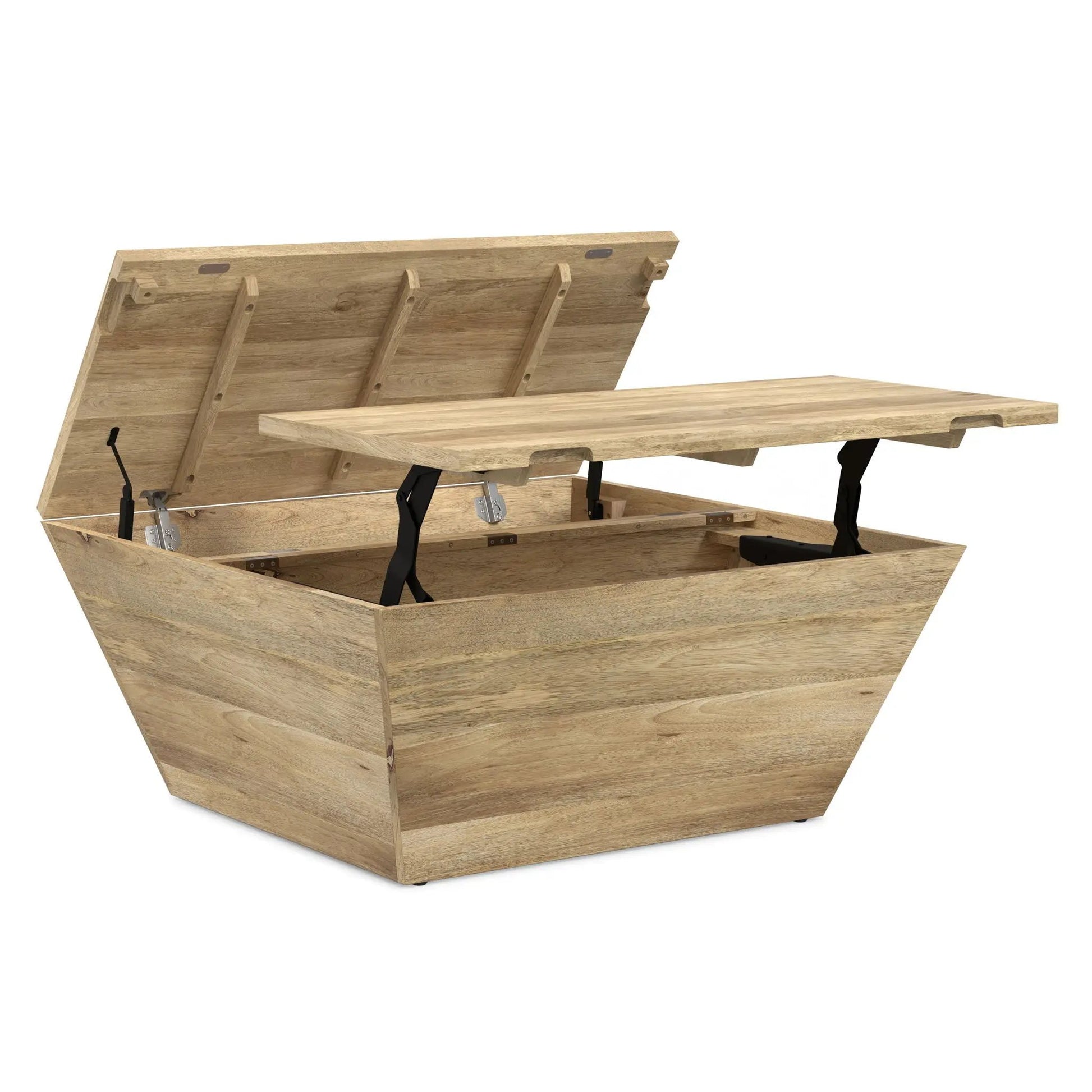 Abba coffee table lift-top storage natural oak by Unique Piece Furniture on Tampa Home & Garden Store