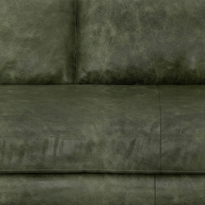 Morrison Sofa and Ottoman Set in Leather