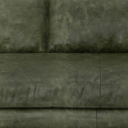 Morrison Brazilian Leather Sofa and Ottoman Set