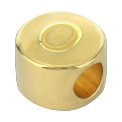 Gabriella Beads Initial charm bead gold-tone with yellow enamel accent on Tampa Home & Garden Store