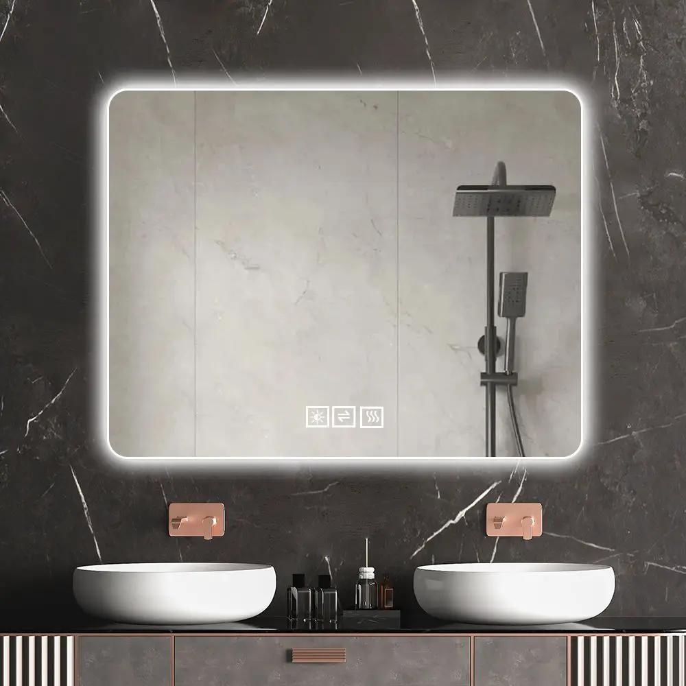 28 Inch LED Bathroom Mirror With Backlit Anti Fog