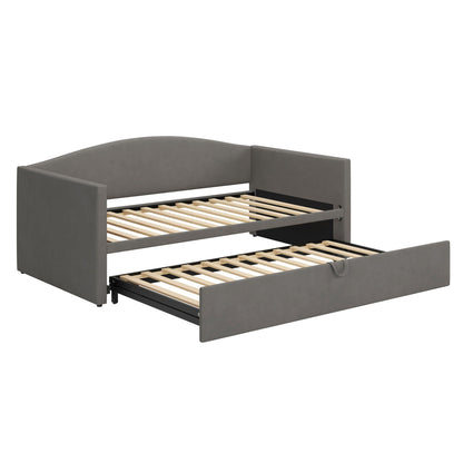 Upholstered Daybed with a Pop Up Trundle Sofa