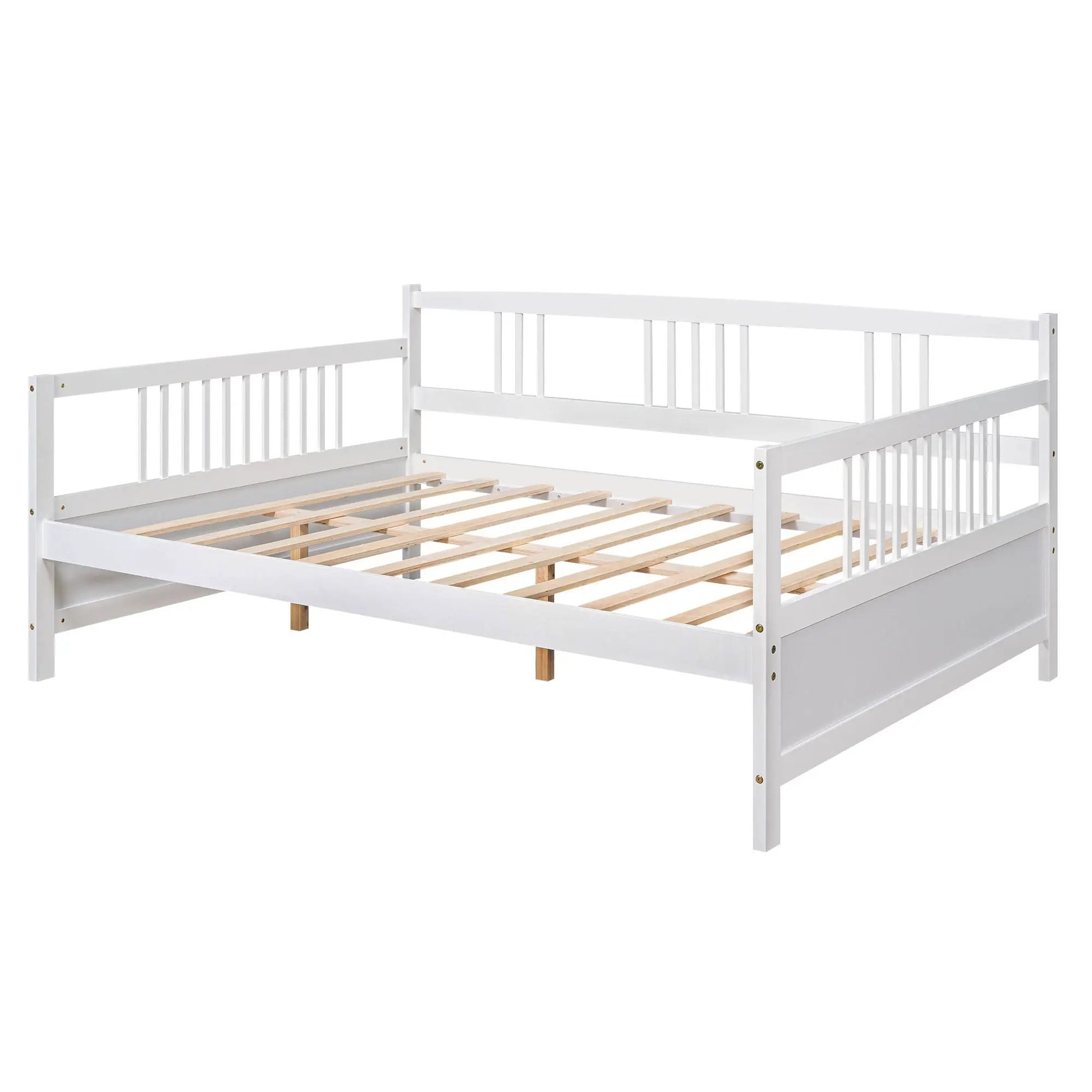 Multifunctional white storage daybed frame with slatted base by Unique Piece Furniture on Tampa Home & Garden Store