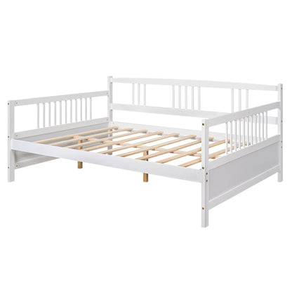Multifunctional white storage daybed frame with slatted base by Unique Piece Furniture on Tampa Home & Garden Store