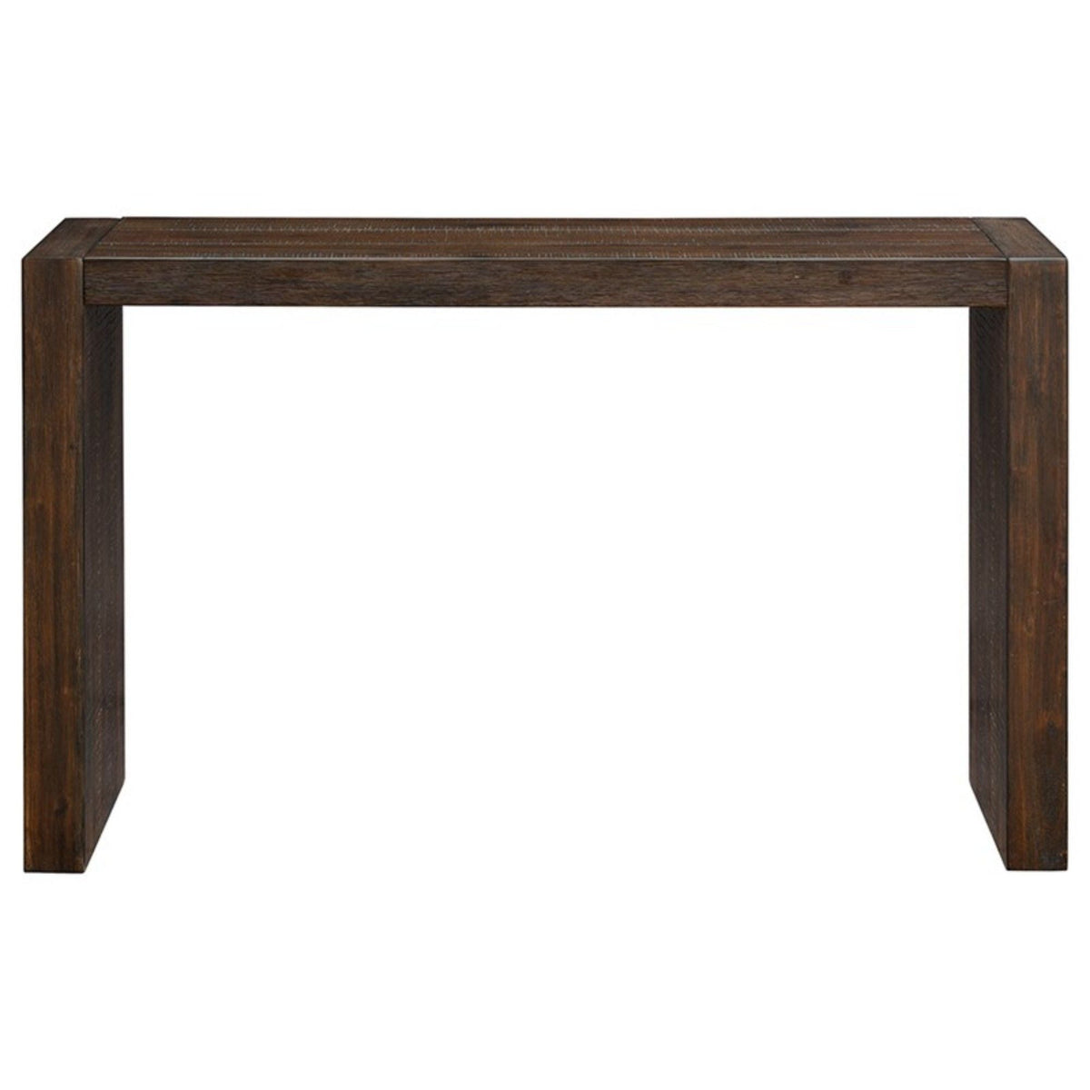 Console table with modern design in dark brown solid wood construction by HouseOfZazla on Tampa Home & Garden Store
