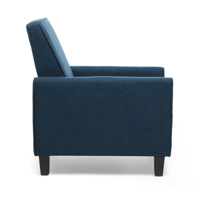 Upholstered Push Back Recliner Chair and Lounge
