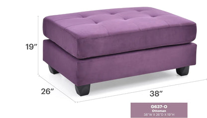 Chic Contemporary Storage Ottoman Tufted Cushion