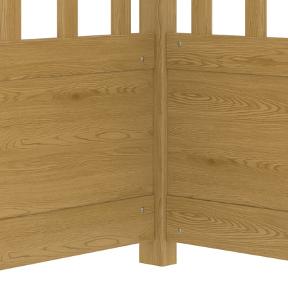 Full-size wooden canopy bed frame with guardrails in finish, close-up of posts and rails on Tampa Home & Garden Store