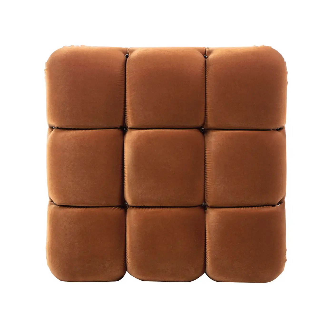 Marcel Bubble Modular Modern Cocktail Ottoman nine-cube cognac velvet by Unique Piece Furniture on Tampa Home & Garden Store