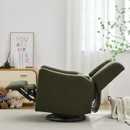 Wide Wingback Swivel Glider And Recliner