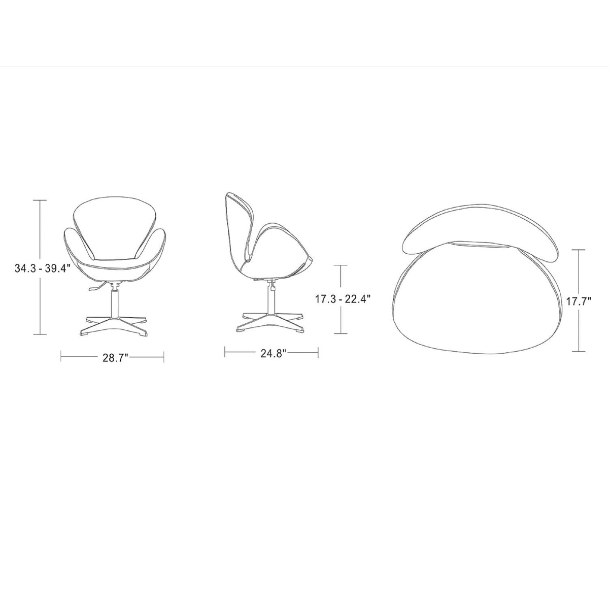 Raspberry swivel lounge chair by HouseOfZazla, 360° rotation, swing chair design on Tampa Home & Garden Store