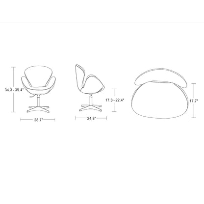 Raspberry swivel lounge chair by HouseOfZazla, 360° rotation, swing chair design on Tampa Home & Garden Store