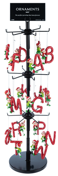 Kindness Elves Monogram Ornament - - Tampa Home & Garden Store