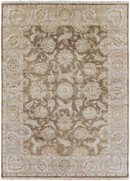 Caernarfon Premium Wool Area Rug beige/brown floral pattern by Boutique Rugs on Tampa Home & Garden Store