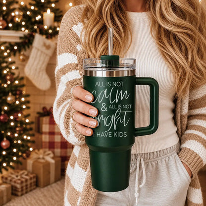 Calm and Bright Insulated Tumbler with Handle